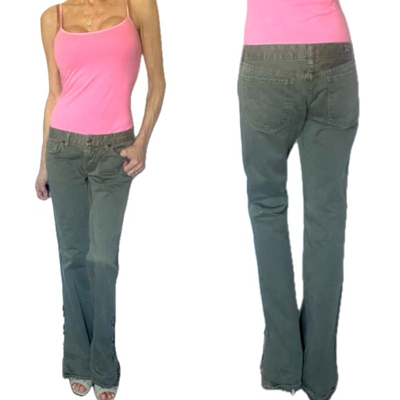 Citizens of humanity low rise, army, green jeans, size 27 - Picture 3 of 17